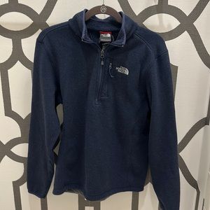 North Face thick fleece quarter zip
